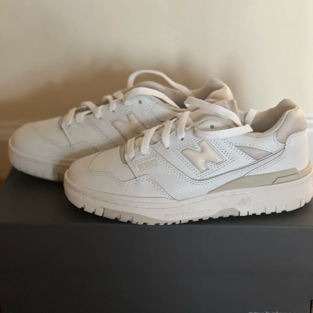 Brand New Womens New Balance 550 Silver Birch